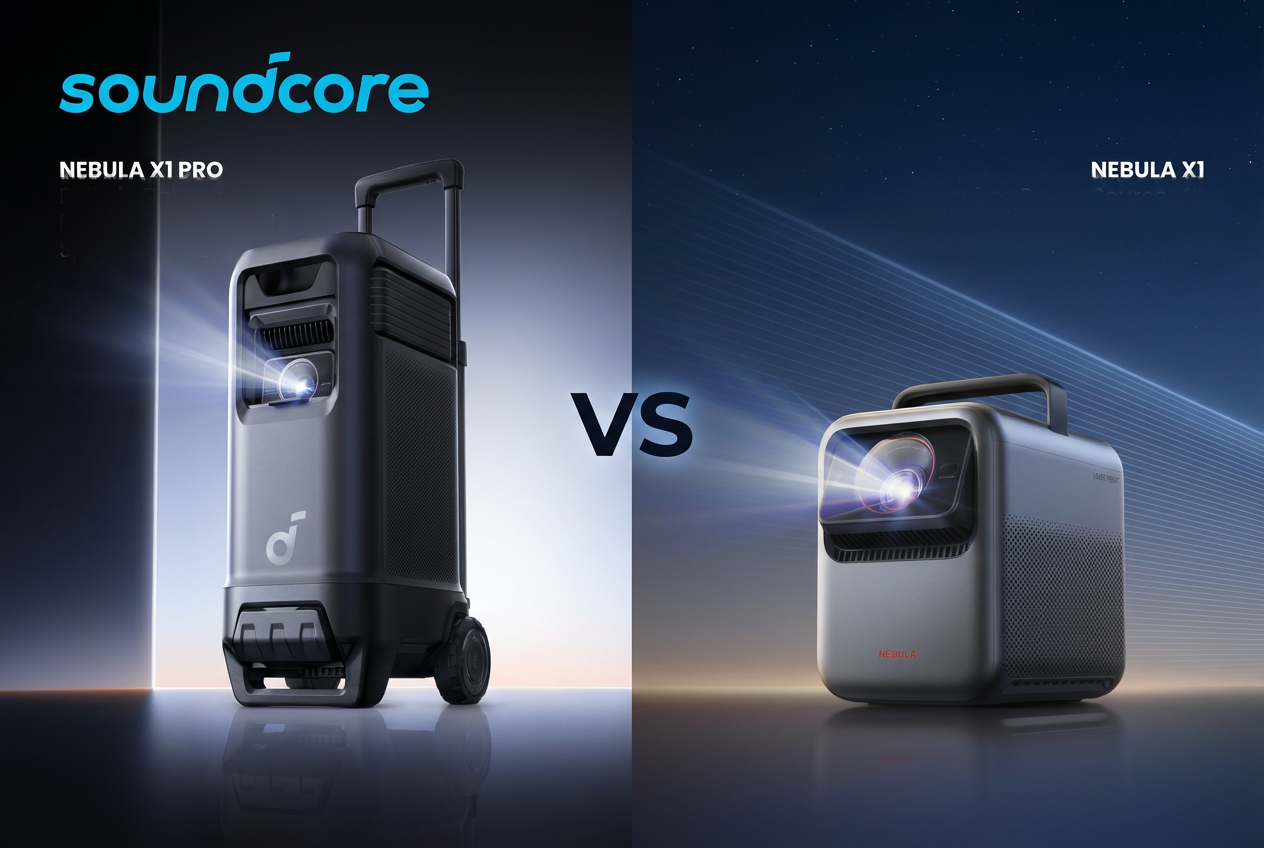 soundcore Nebula X1 Pro vs X1: Misma imagen 4K, experiencia diferente