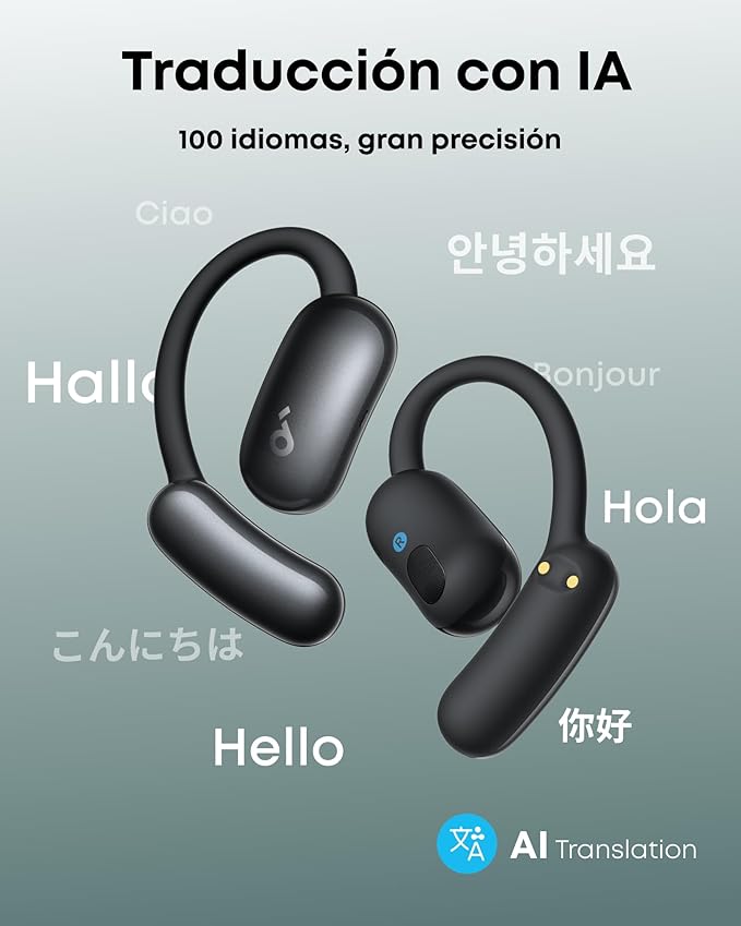 Soundcore AeroFit 2 IA-Asistente de Anker Auriculares Open-Ear