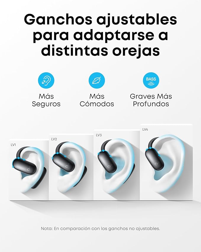 Soundcore AeroFit 2 IA-Asistente de Anker Auriculares Open-Ear