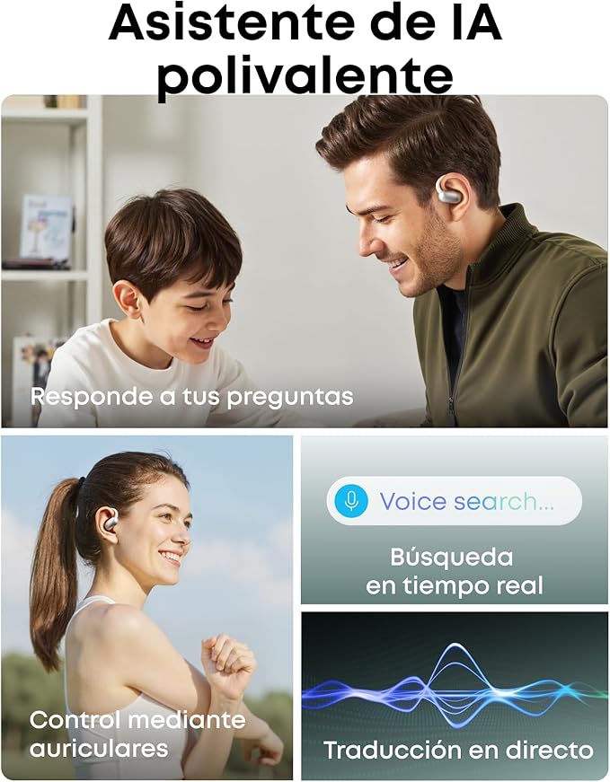 Soundcore AeroFit 2 IA-Asistente de Anker Auriculares Open-Ear