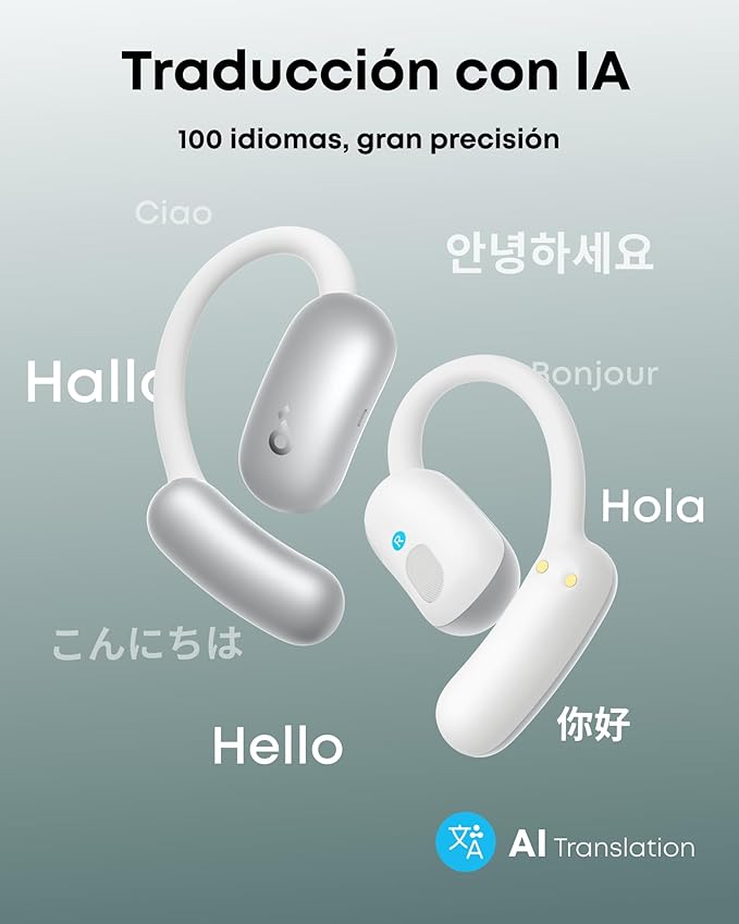 Soundcore AeroFit 2 IA-Asistente de Anker Auriculares Open-Ear