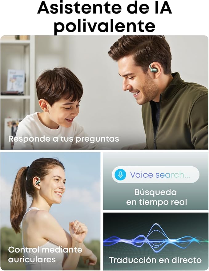 Soundcore AeroFit 2 IA-Asistente de Anker Auriculares Open-Ear