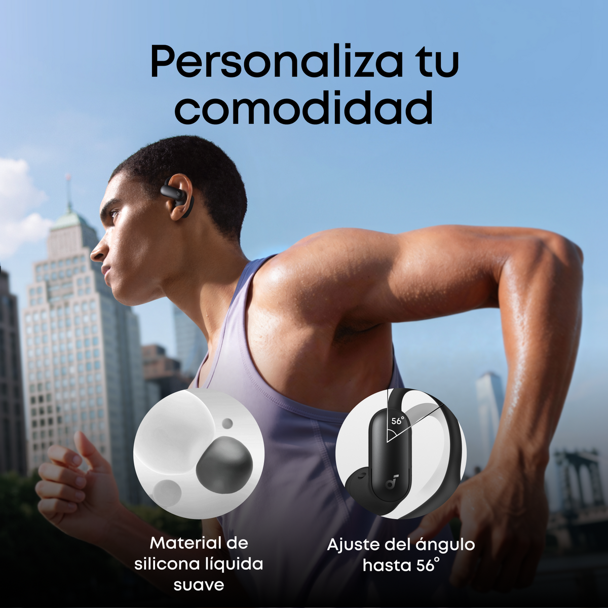 AeroFit 2 Pro | Auriculares de doble formato con diseño abierto y cancelación activa de ruido