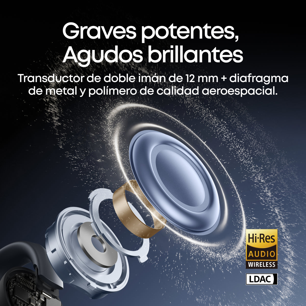Aeroclip 2 |  Auriculares con clip certificados por Guinness para llamadas nítidas