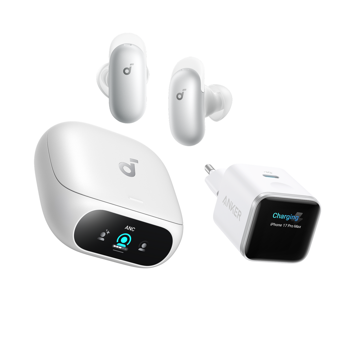 soundcore Liberty 5 Pro + Anker Nano Cargador USB C 45W Inteligente