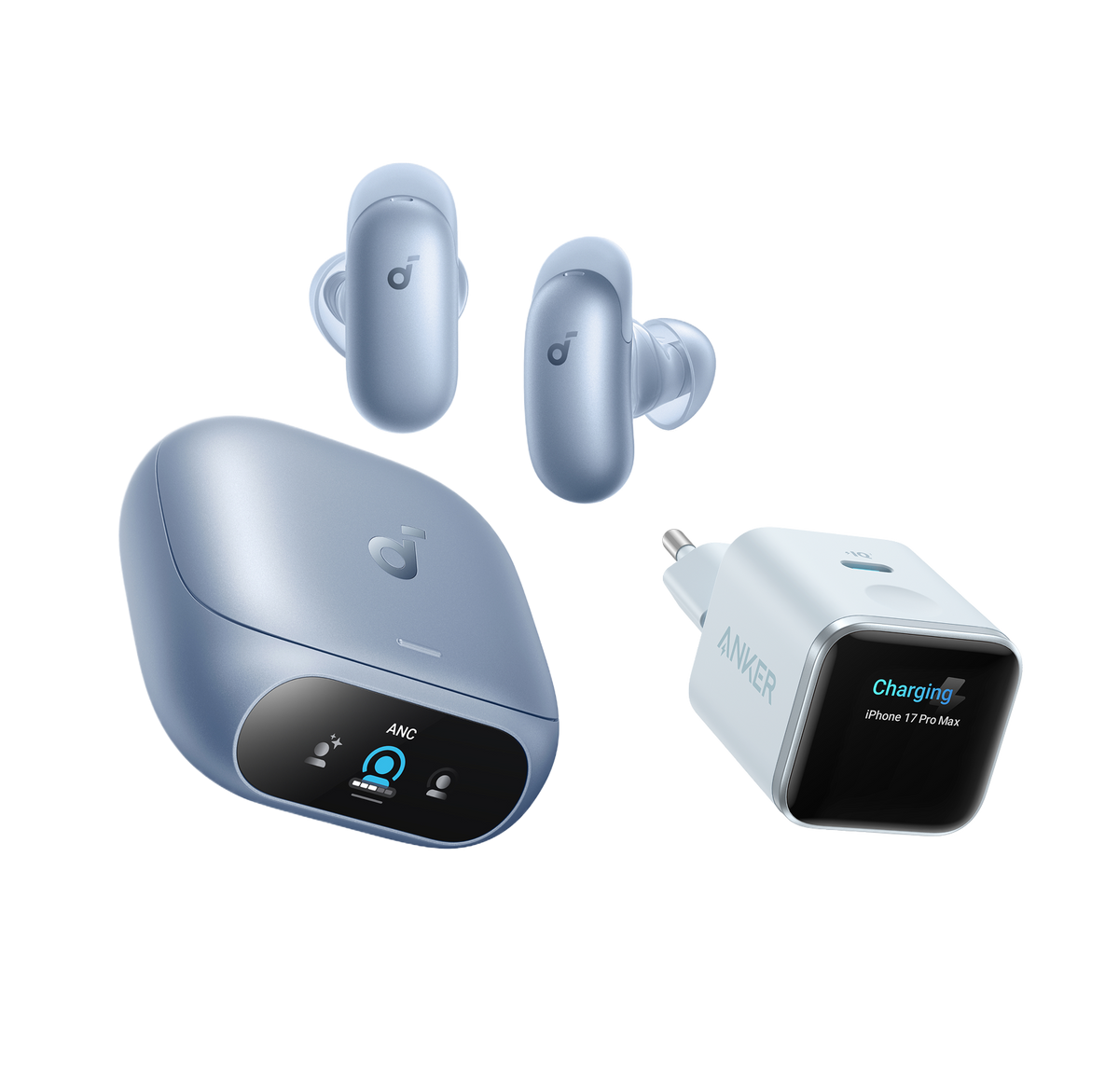 soundcore Liberty 5 Pro + Anker Nano Cargador USB C 45W Inteligente