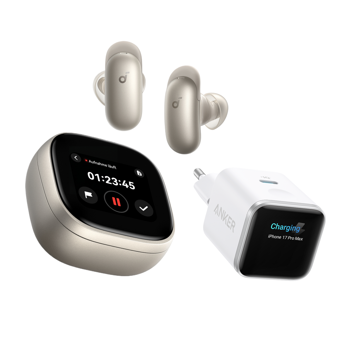 soundcore Liberty 5 Pro Max + Anker Nano Cargador USB C 45W Inteligente