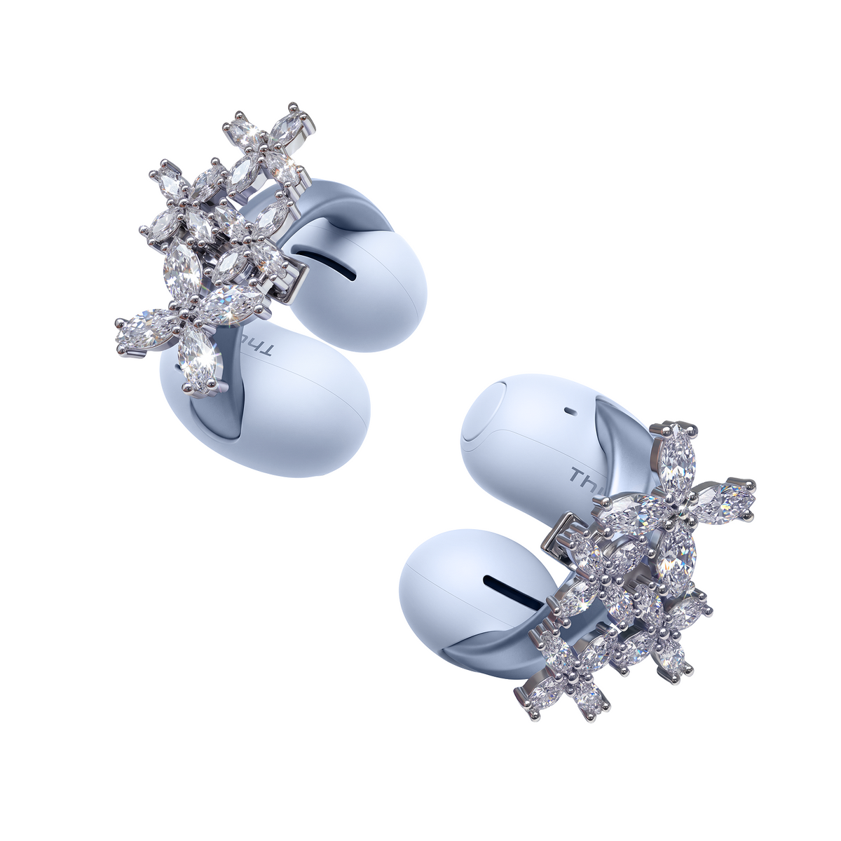 Elegante accesorio con motivo de copo de nieve | Diseño exclusivo para el soundcore AeroClip 2