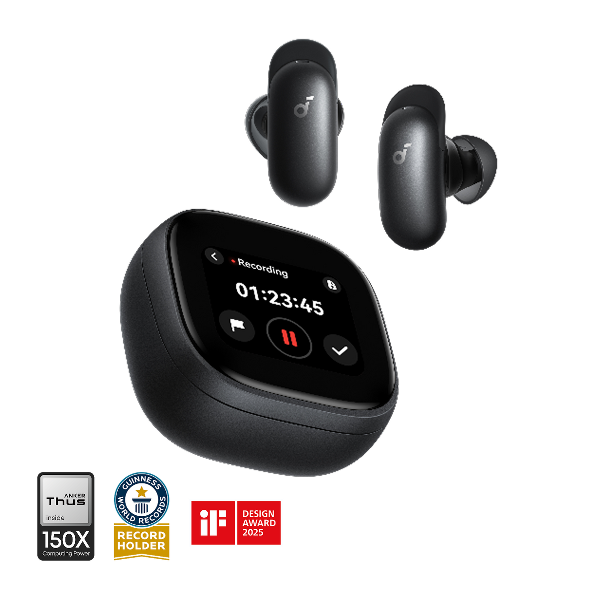 soundcore Liberty 5 Pro Max | Auriculares con grabación AI y estuche inteligente