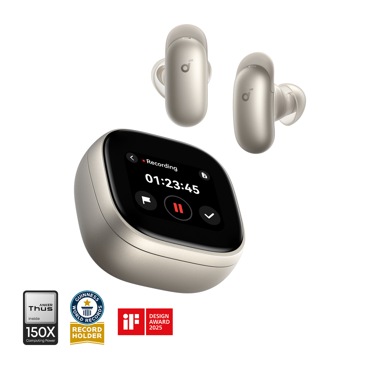 soundcore Liberty 5 Pro Max | Auriculares con grabación AI y estuche inteligente