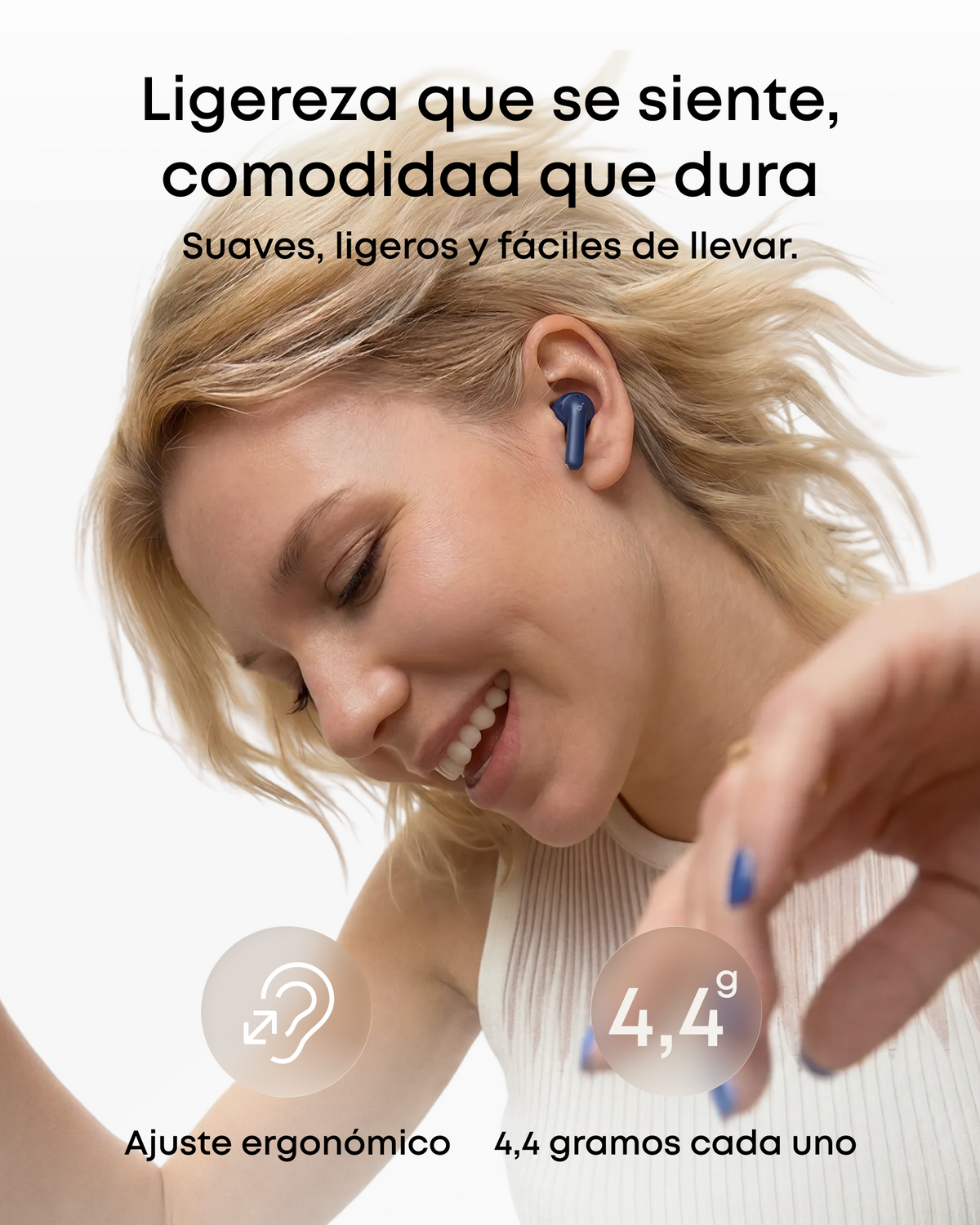 Soundcore Anker P42i | Auriculares intrauditivos inalámbricos Bluetooth con cancelación de ruido