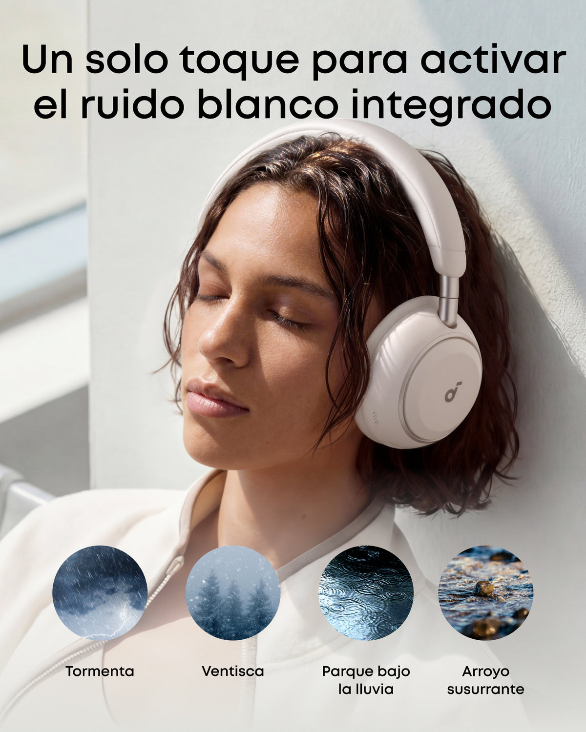 Nuevo—Soundcore Space 2 | Cómodos auriculares con cancelación de ruido para llevar puestos todo el día
