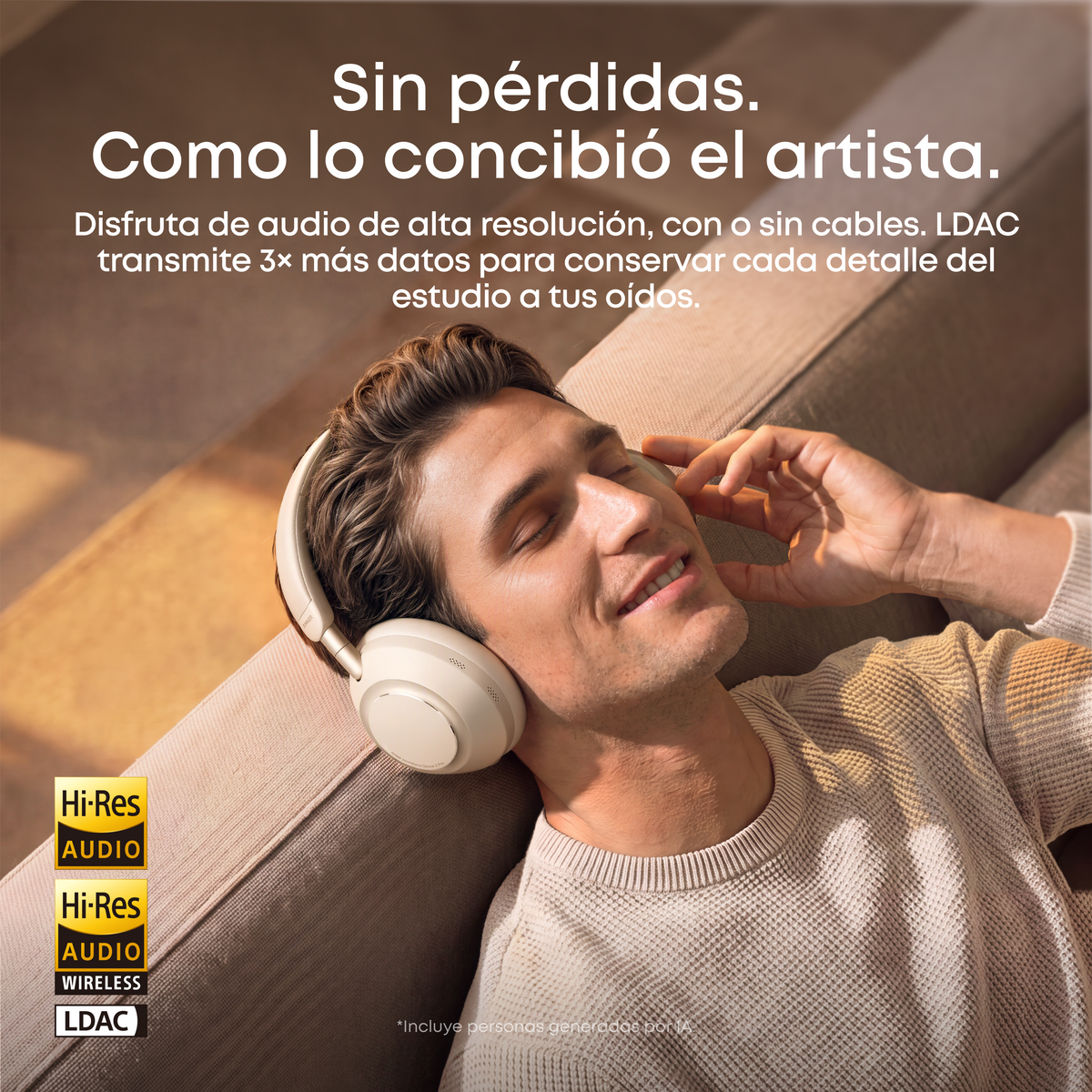 Space 2 Pro | Auriculares circumaurales con tecnología Thus™ AI para llamadas nítidas