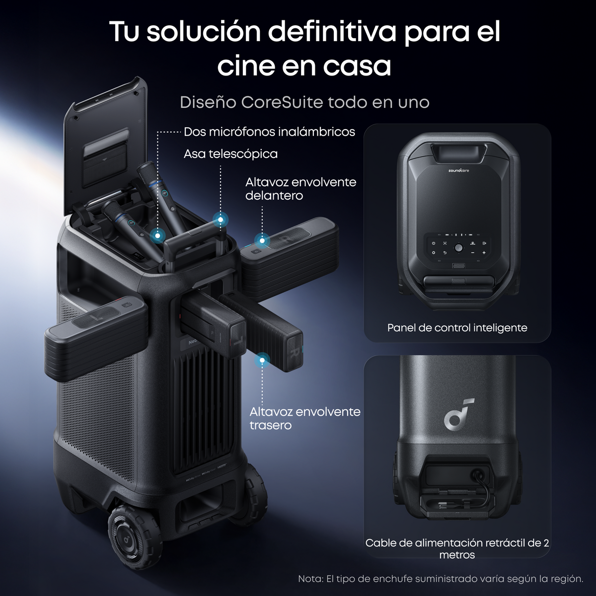 soundcore Nebula X1 Pro Proyector 4K | La primera estación de cine móvil del mundo