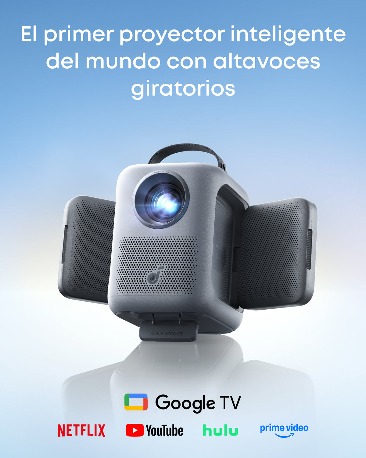 soundcore Nebula P1i | Proyector inteligente con altavoces giratorios