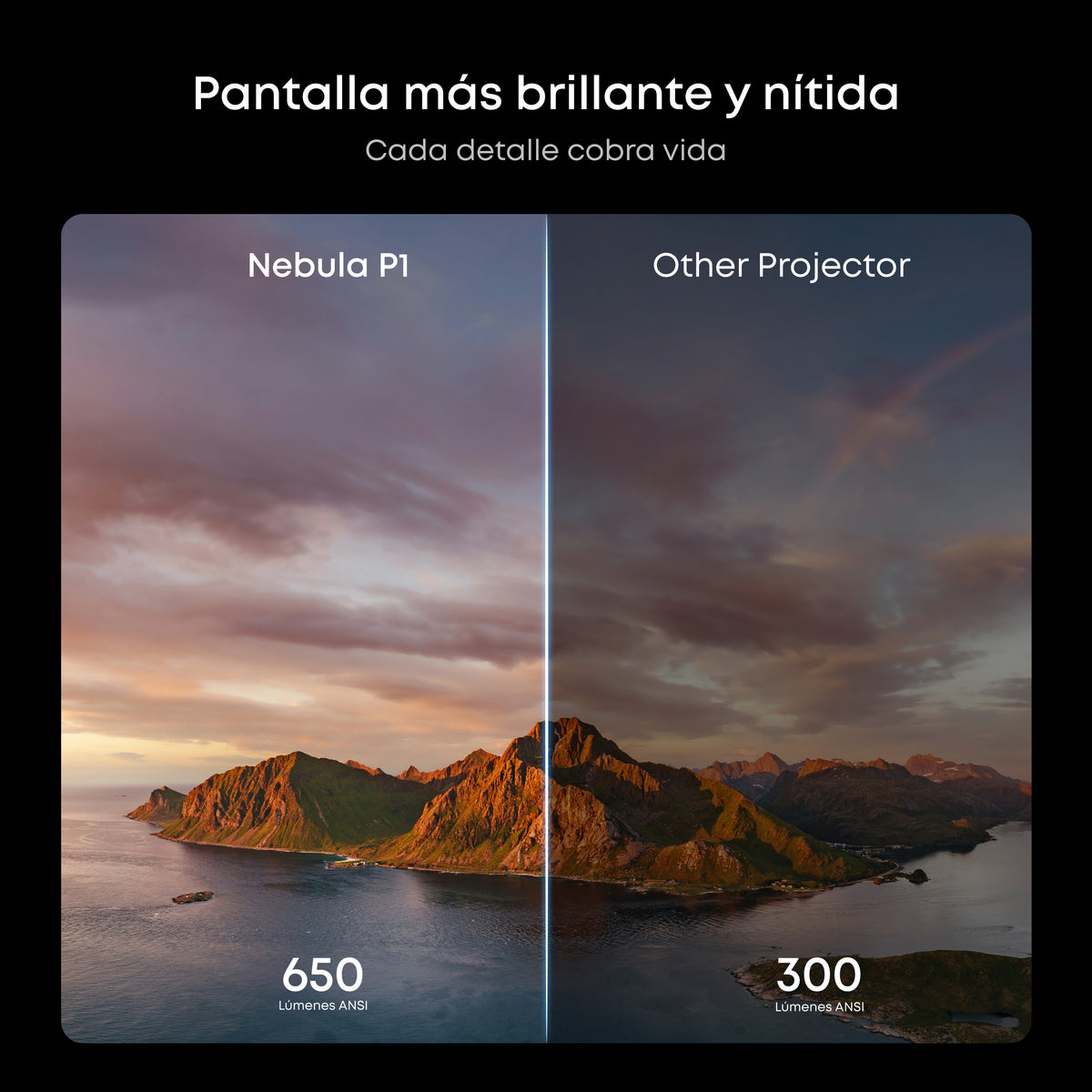 soundcore Nebula P1 | El primer proyector portátil del mundo con altavoces desmontables