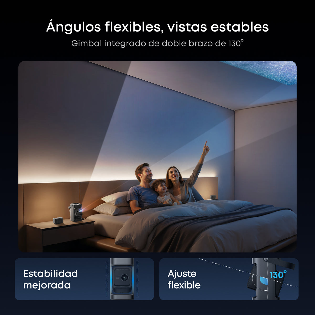 soundcore Nebula P1 | El primer proyector portátil del mundo con altavoces desmontables