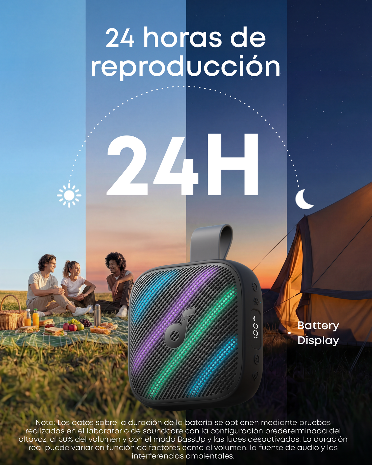 soundcore Boom Go 3i | Altavoz Bluetooth portátil con graves potentes