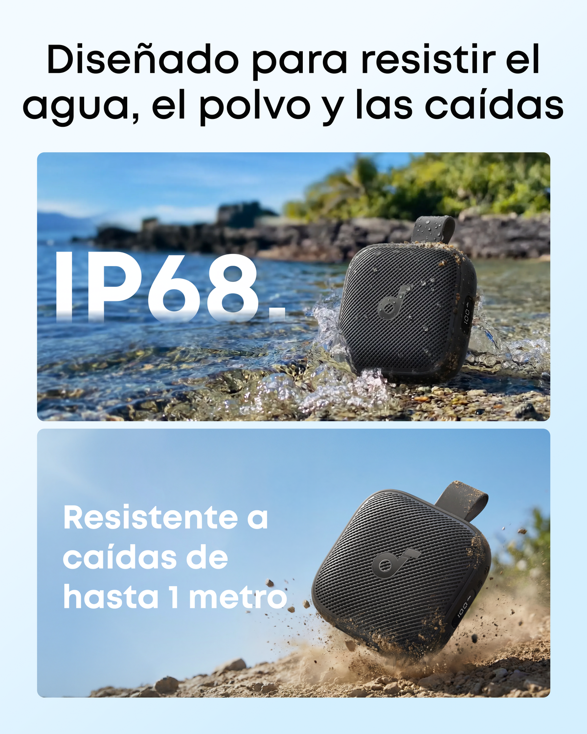 soundcore Boom Go 3i | Altavoz Bluetooth portátil con graves potentes