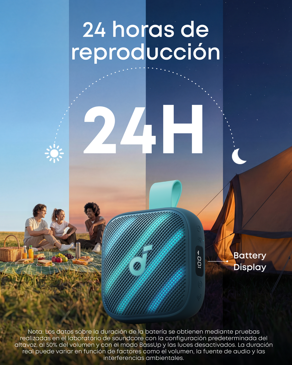 soundcore Boom Go 3i | Altavoz Bluetooth portátil con graves potentes