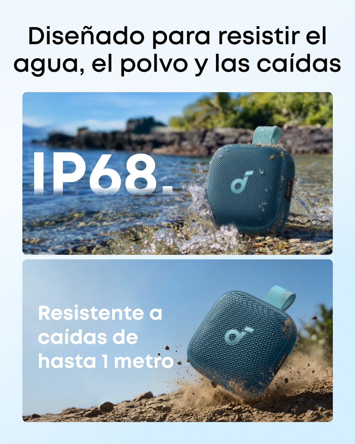 soundcore Boom Go 3i | Altavoz Bluetooth portátil con graves potentes