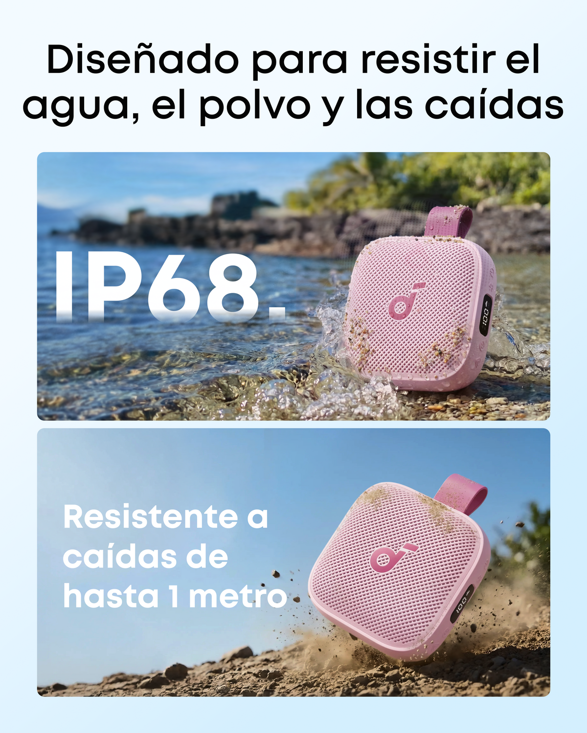 soundcore Boom Go 3i | Altavoz Bluetooth portátil con graves potentes