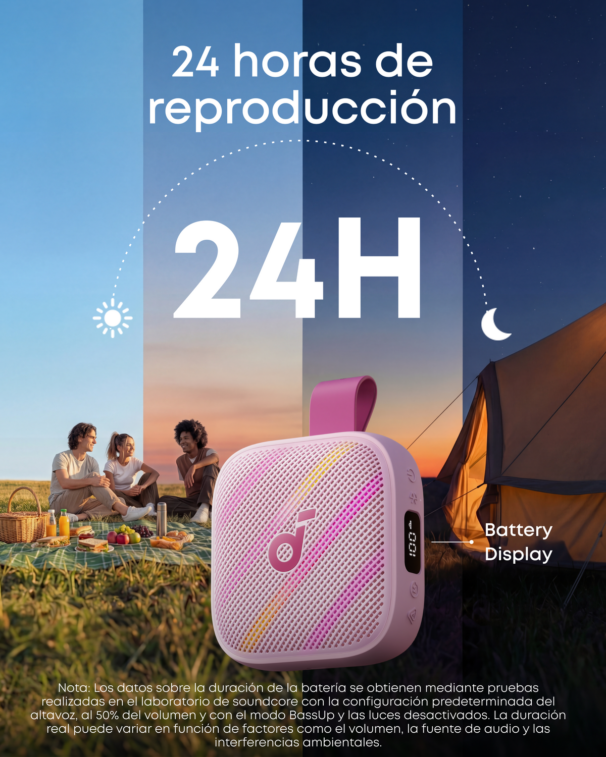 soundcore Boom Go 3i | Altavoz Bluetooth portátil con graves potentes