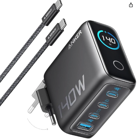 Anker Cargador USB C Carga Rapida 140W
