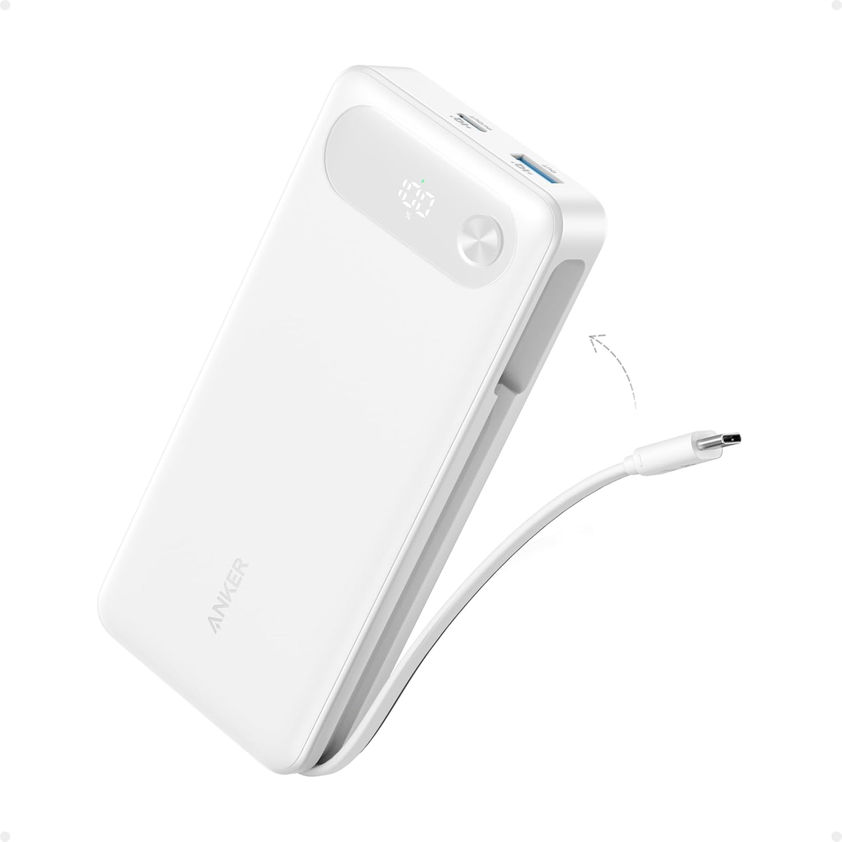 Anker Cargador portátil de 20.000 mAh con Cable USB C Integrado